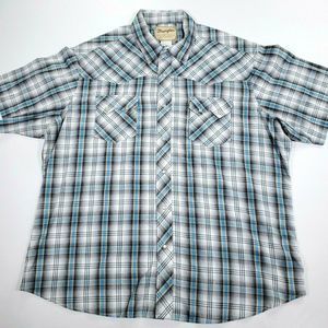 WRANGLER Men's Pearl Snap Western Shirt Size XXL